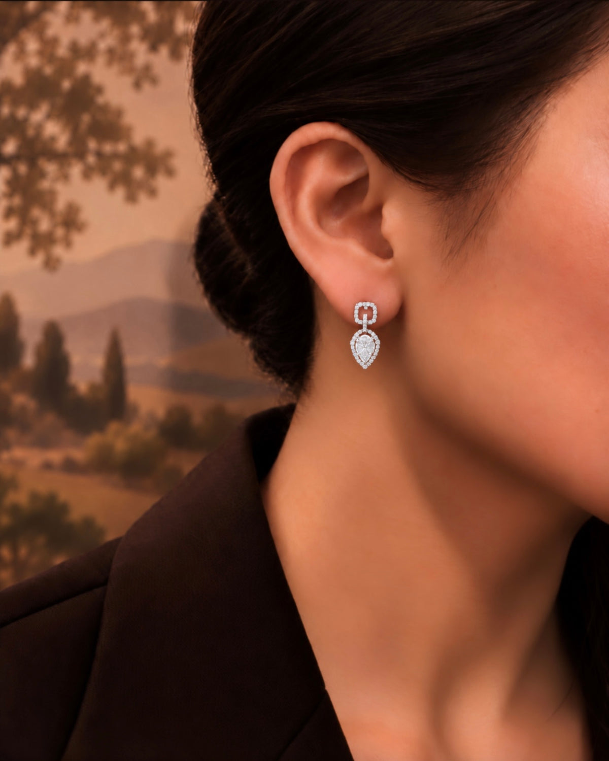 Bloom Element Drop Earrings
