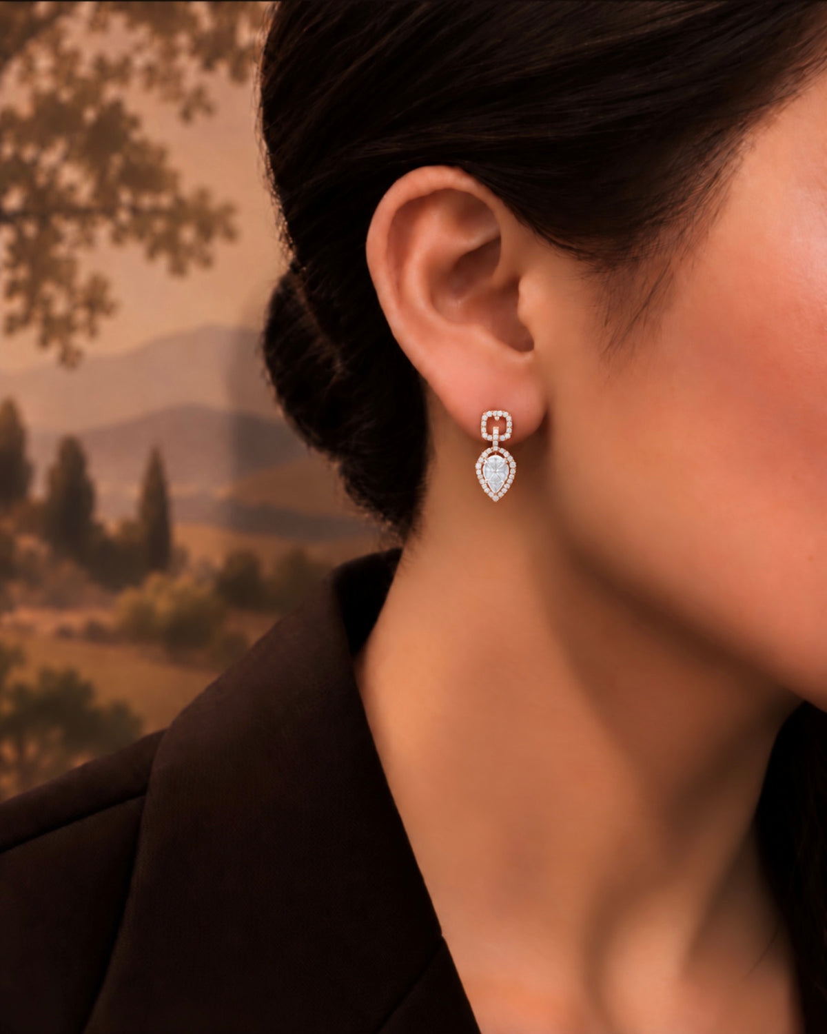 Bloom Element Drop Earrings