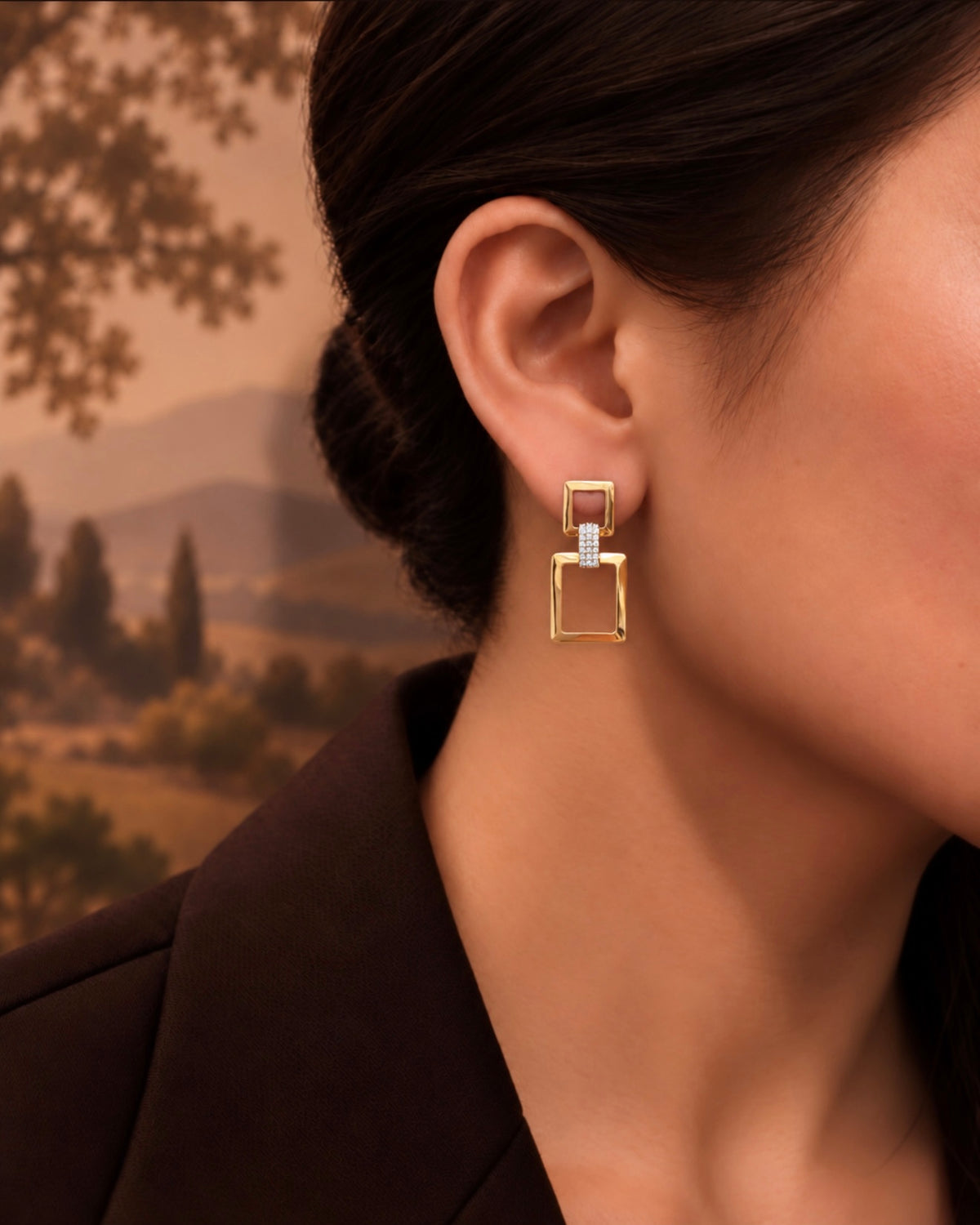 Link Nexus Drop Earrings