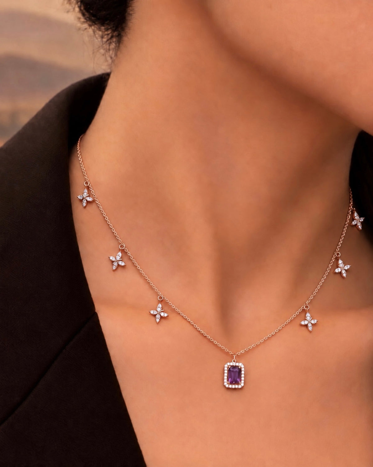 Nova Wing Charm Necklace