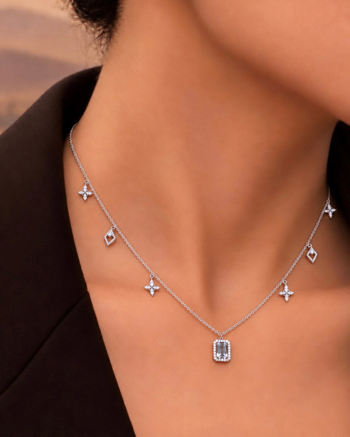 Nova Wing Charm Necklace