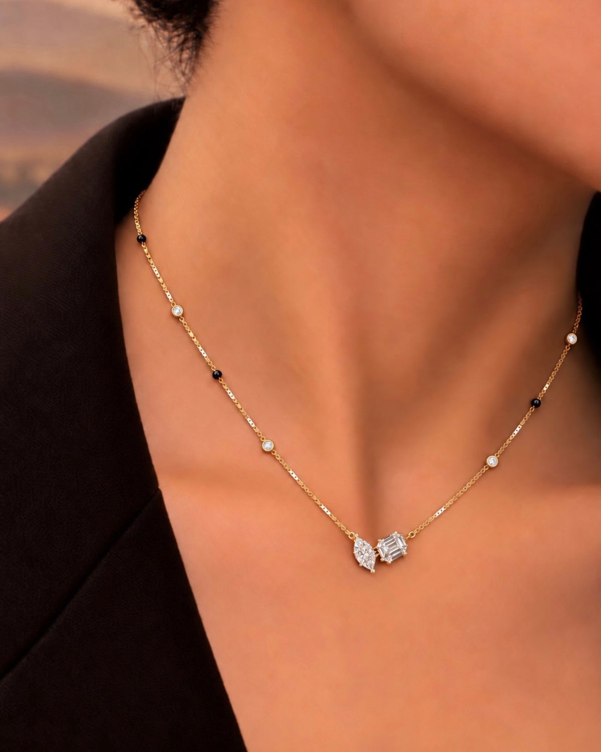 Maitri Duo Pendant Necklace